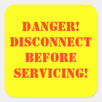 Etiqueta de advertencia de peligro