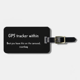 etiqueta de advertencia de seguimiento GPS