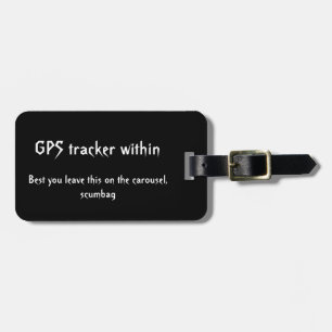 etiqueta de advertencia de seguimiento GPS