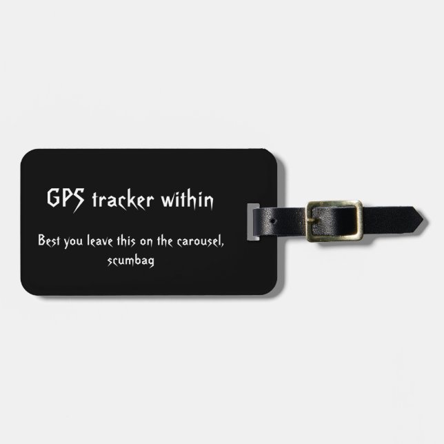 etiqueta de advertencia de seguimiento GPS (Frente Horizontal)