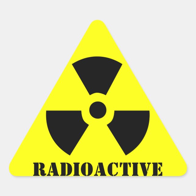 Etiqueta de advertencia de símbolo RADIOACTIVO Pro (Anverso)