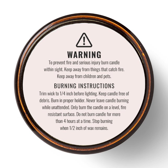 Etiqueta de advertencia de velas e instrucciones d (Subido por el creador)