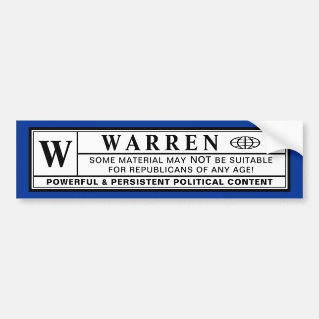 Etiqueta de advertencia de Warren (Frente)