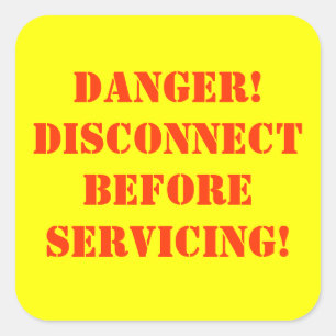 Etiqueta de advertencia del peligro