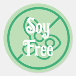 Etiqueta de advertencia gratuita de soja alérgica
