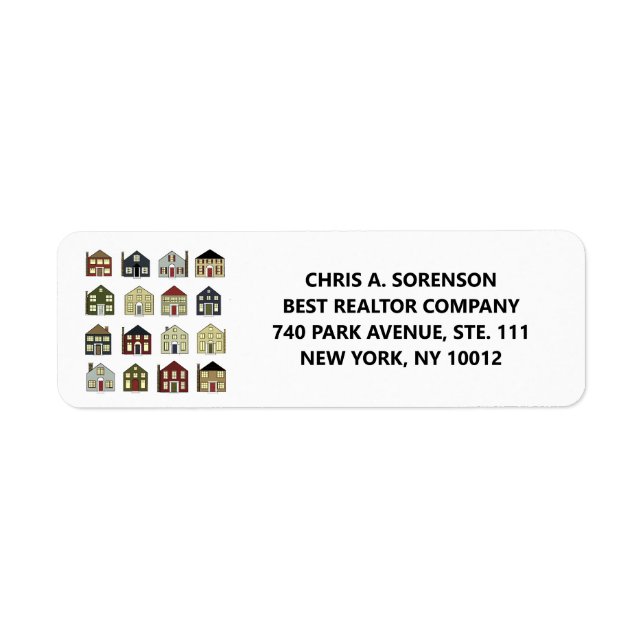 Etiqueta de agente inmobiliario (Frente)