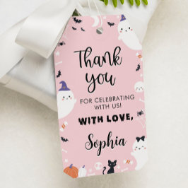 Etiqueta de agradecimiento a la fiesta de cumpleañ