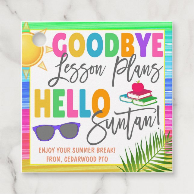 Etiqueta de agradecimiento al profesor (Anverso)