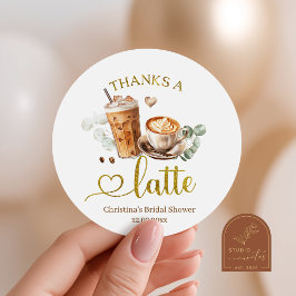 Etiqueta de agradecimiento Café Gracias un Montón