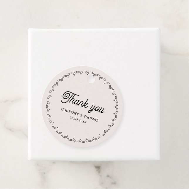 Etiqueta de agradecimiento con borde de concha min (In situ)