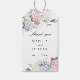 Etiqueta de agradecimiento de boda de Hortensia Ro