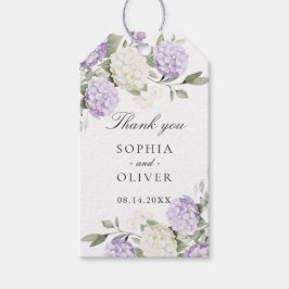 Etiqueta de agradecimiento de boda de verde horten
