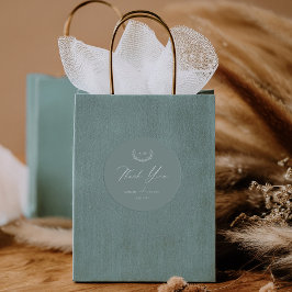 Etiqueta de agradecimiento de boda Sticker Favor D