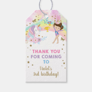 Etiqueta de agradecimiento de cumpleaños de gimnas