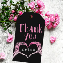 Etiqueta de agradecimiento de cumpleaños de mano d