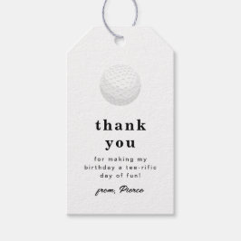 Etiqueta de agradecimiento de golf