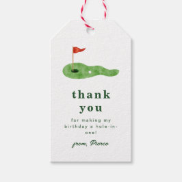 Etiqueta de agradecimiento de golf