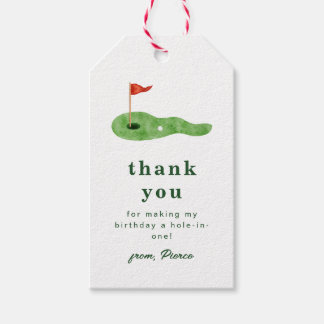Etiqueta de agradecimiento de golf