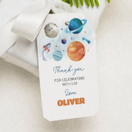 Etiqueta de agradecimiento de la fiesta de cumplea