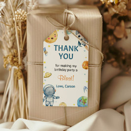 Etiqueta de agradecimiento de la fiesta de cumplea