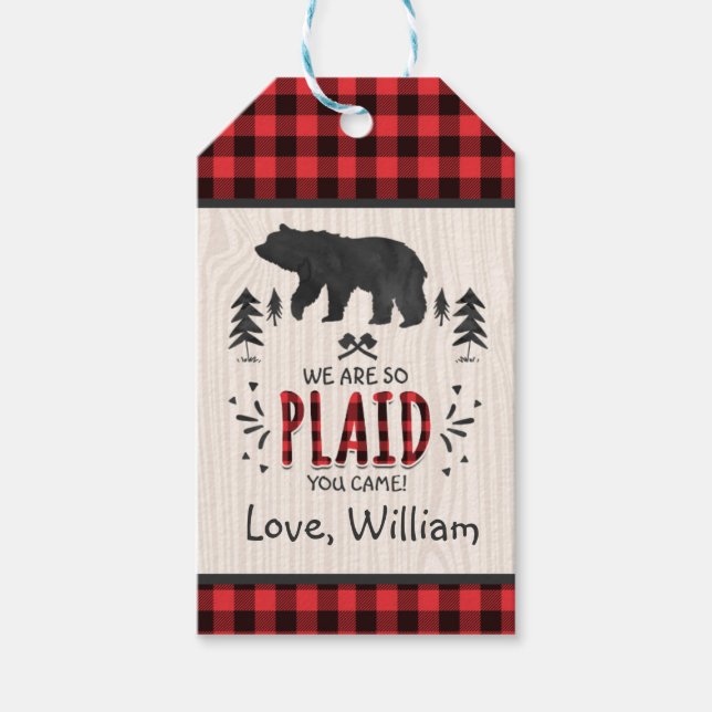 Etiqueta de agradecimiento de la fiesta de Lumberj (Anverso)