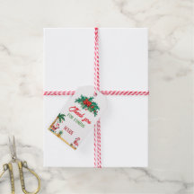 Etiqueta de agradecimiento de Navidad en julio