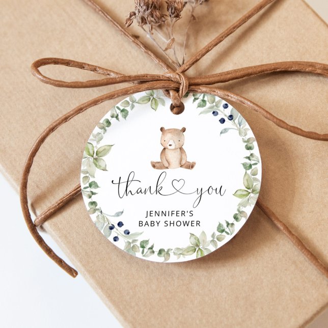 Etiqueta de agradecimiento de oso (Subido por el creador)