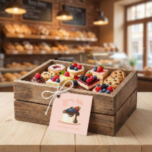 Etiqueta de agradecimiento de panadería personaliz