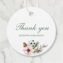 Etiqueta de agradecimiento de regalo de boda de ac