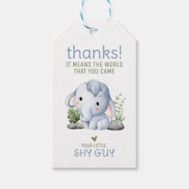 Etiqueta de agradecimiento de Shy Guy