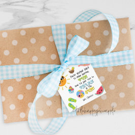 Etiqueta De Agradecimiento Del Maestro De Verano D