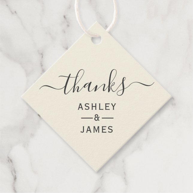 Etiqueta de agradecimiento, etiqueta de regalo de  (Anverso)