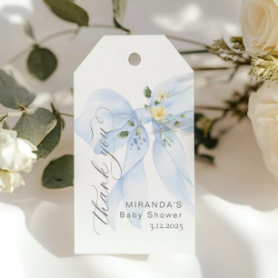 Etiqueta de agradecimiento floral Baby in Bloom co