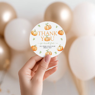 Etiqueta de agradecimiento Little Pumpkin Fall Fav
