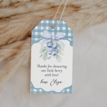 Etiqueta de agradecimiento para baby shower Berry