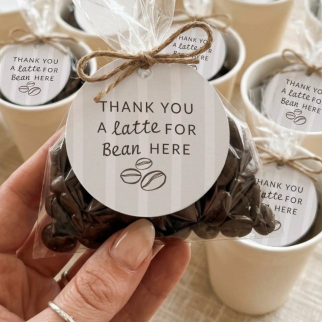 Etiqueta de agradecimiento para baby shower con te (Subido por el creador)