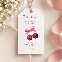 Etiqueta de agradecimiento para baby shower Coquet