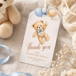 Etiqueta de agradecimiento para baby shower de osi
