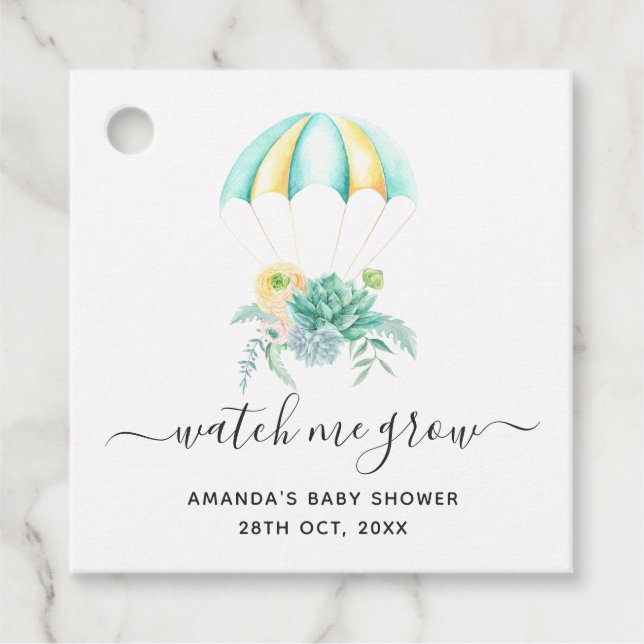 Etiqueta de agradecimiento para baby shower de ram (Anverso)