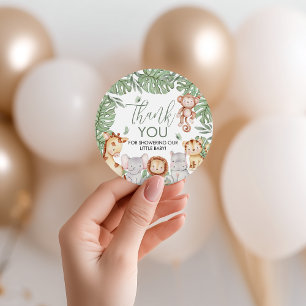 Etiqueta de agradecimiento para baby shower de saf