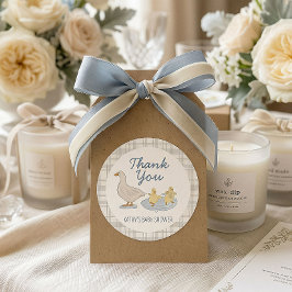 Etiqueta de agradecimiento para baby shower Silly 