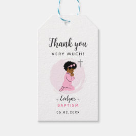 Etiqueta de agradecimiento para bautizo de niña ne
