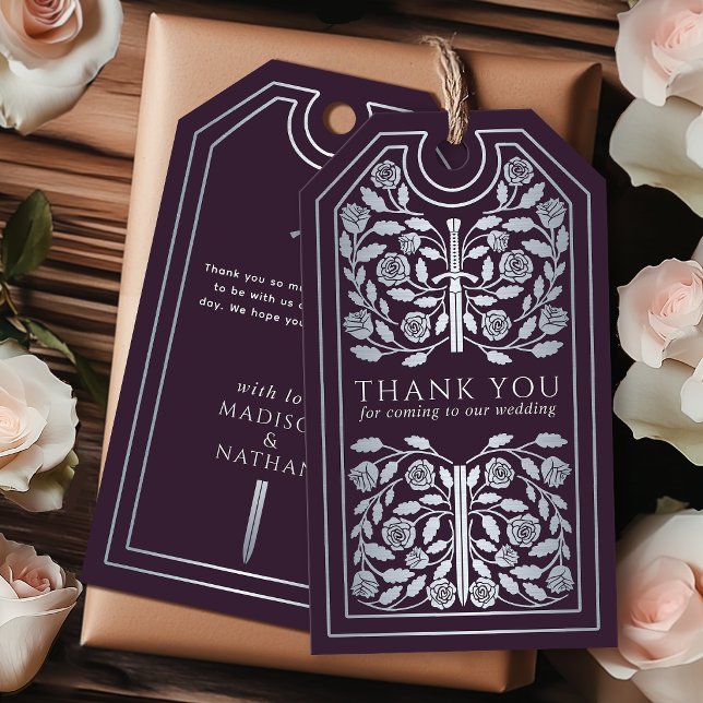 Etiqueta de agradecimiento para boda con Espada Me (Subido por el creador)