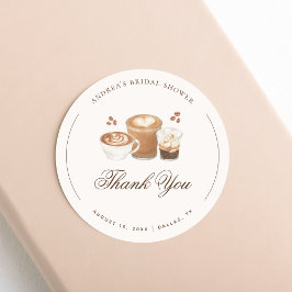 Etiqueta de agradecimiento para despedida de solte