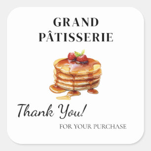 Etiqueta de agradecimiento para la pequeña empresa