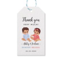 Etiqueta de agradecimiento para la revelación del 