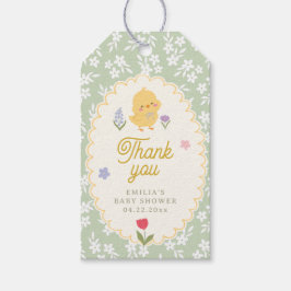 Etiqueta de agradecimiento para regalo de baby sho