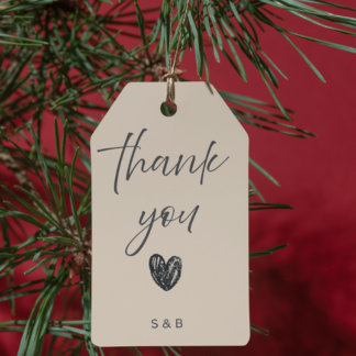 Etiqueta de agradecimiento para regalo de boda Clá