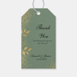 Etiqueta de agradecimiento para regalo de boda en 