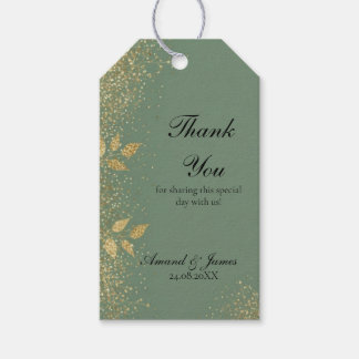 Etiqueta de agradecimiento para regalo de boda en